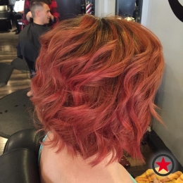Plan B Kelowna Hair Salon | Rosy red hair colour by Brigette